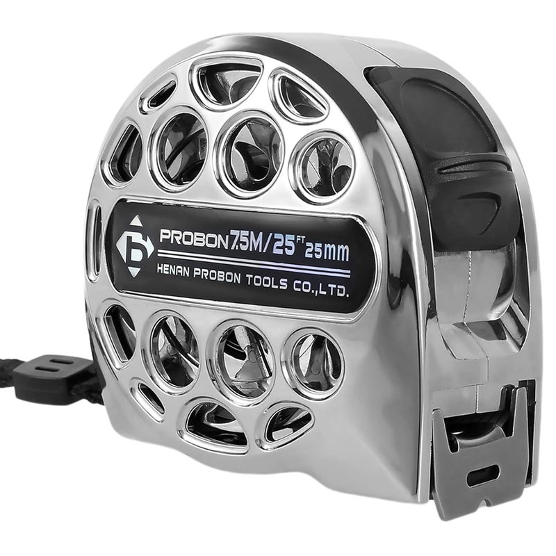 HOTBEST Tape Measure 25FT/7.5M Stainless Steel Measuring Tape Almighty Tools Waterproof Retractable Measure Ruler Cinta Metrica Handy Measurement Tape for Construction Household Woodworking - Image 1